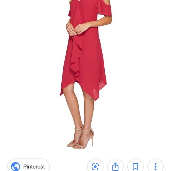 Adrianna Papell Gauzy Crepe Corkscrew Drape Dress - Picture 2 of 5